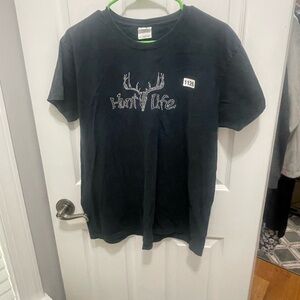 Gildan Black Short Sleeve Tee with Graphic Design